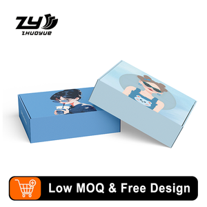 Scatola per Spedizioni Personalizzata con Logo per Imballaggio <span class=keywords><strong>e</strong></span> <span class=keywords><strong>Spedizione</strong></span>, Scatola Rigida Pieghevole Blu Completamente Stampata - Product Image 1
