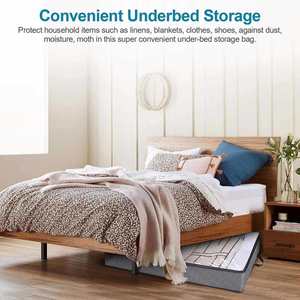 Underbed <b>Storage</b> Bag Large Under the <b>Bed</b> <b>Storage</b> Bins <b>with</b> Reinforced Handles Foldable Under <b>Bed</b> <b>Storage</b> Bags and Containers - Product Image 6