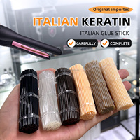 Extensions de cheveux pré-collées en kératine italienne de haute qualité, adhésif thermofusible en forme de bâton, pointe I/U, pour salon et usage domestique