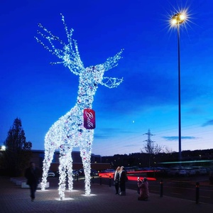 Sculpture <span class=keywords><strong>de</strong></span> renne lumineuse à LED <span class=keywords><strong>pour</strong></span> événement <span class=keywords><strong>de</strong></span> centre commercial, décoration <span class=keywords><strong>de</strong></span> <span class=keywords><strong>Noël</strong></span> extérieure, grande sculpture festive <span class=keywords><strong>pour</strong></span> parc à thème - Product Image 2