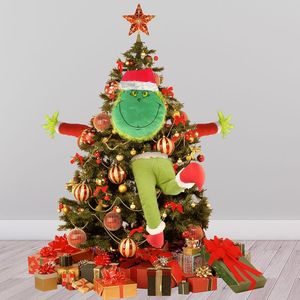 Grinch Plush Toy Green Monster <b>Doll</b> Christmas Ornament Indoor Use Decorative Figurine - Product Image 1