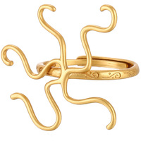 Vergoldete Perle Edelstein Unregelmäßige Naturstein Jade Klaue Einstellungen Leere Zinken Blank Fingerring Basis Befunde