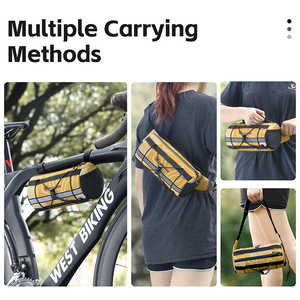 WEST BIKING, venta al por mayor, <span class=keywords><strong>bolsa</strong></span> de viga delantera para bicicleta, cinturón antihaz, <span class=keywords><strong>bolsa</strong></span> de bicicleta Needventure, <span class=keywords><strong>manillar</strong></span> delantero, bolsas de turismo - Product Image 6