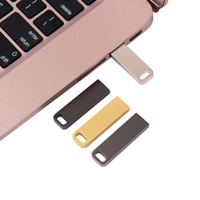 Flash Drive USB 3.0 Logam Mini Portabel 16G Penyimpanan Kecepatan Tinggi Pendrive 35X12X5Mm Ringan 10G U Disk untuk Penyimpanan Data Sehari-hari