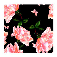 Tissu en velours polyester à imprimés numériques, étoffe à fleurs 100% à imprimés numériques, vente en gros