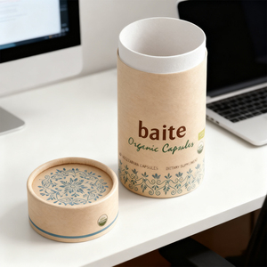 Перерабатываемый и биоразлагаемый бумажный цилиндр для пищевых добавок и фармацевтических капсул Великобритания, готовый к продаже - Product Image 4