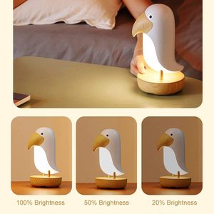 Linda Lámpara Nocturna LED con Forma de Pájaro Tucán con Altavoz, Lámpara Táctil USB/Alimentada por Batería para Uso Doméstico, 1 Año de Garantía - Product Image 6