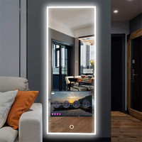 Espejo Android personalizado de longitud completa resistente al agua LED espejo inteligente TV con Wifi para baño gimnasio Baño-diseño iluminado moderno