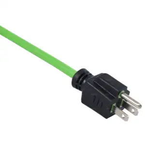 16/3 SJTW High Visible Neon Green Heavy-Duty Cold Weatherproof Appliance Electric Cord Lawn Garden Use Outdoor Extension Cord