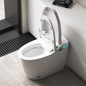 WC intelligent allongé moderne avec télécommande, siège chauffant, séchage à l'air - Montage au sol, en céramique, siphon en S, garantie 5 ans pour usage domestique - Product Image 5