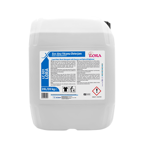 LC 001 LORA Détergent à lessive professionnel, liquide de lavage principal, enzyme, blanchisseur optique, formule de nettoyage puissante, soin des tissus brillants - Product Image 1