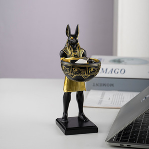 Nuovi Ornamenti Anubis, Dio del Cane, per Arredamento Casa, Soggiorno, Scrivania, Artigianato Egiziano, Regalo di Inaugurazione Casa - Product Image 4