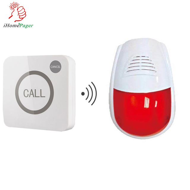 High Quality Wireless SOS Emergency Pager Disabled Toilet Siren Alarm Calling System