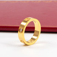 His & Hers Chiffre Romain En Acier Inoxydable Coeur Anneau Classique Étanche Haute Polissage Ton Argent Bijoux Cadeau pour Les Couples Assortis