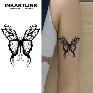 Autocollant de <span class=keywords><strong>tatouage</strong></span> temporaire réaliste <span class=keywords><strong>papillon</strong></span> aux herbes, imperméable, longue durée (15 jours), semi-permanent, pour bras et <span class=keywords><strong>épaule</strong></span> - Product Image 1