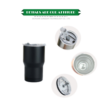 Gobelet isotherme sous vide de 14 oz en acier inoxydable à double paroi, tasse à café thermique de voyage