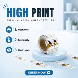 FX Customized <b>Labels</b> for Candle Jars Self Adhesive <b>Sticker</b> Customer Printer Roll Plastic Waterproof Synthetic Paper - Product Image 3