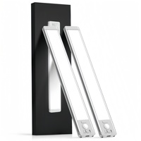Lumière LED moderne pour armoire, rechargeable, sans fil, avec détecteur de mouvement, à intensité variable, magnétique, pour cuisine, placard, escalier, intérieur