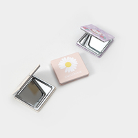 Miroir de poche pliable compact Winway, miroir de maquillage double face à motif de dessin animé pour femmes, best-seller