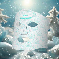 Masque facial à LED avancé pour la cryothérapie - Certifié CE, 4 modes d'éclairage et ampoules indépendantes pour l'élimination des taches brunes, le collagène