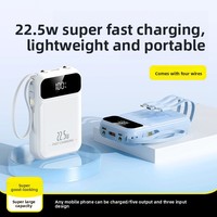 Batterie externe portable personnalisée 10000 mAh à grande capacité, charge rapide 22,5 W, interfaces USB Type-C universelles, prise en charge du logo