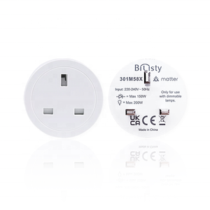 Bilihondim UK Matter Thread Mini Plug Dimmer 200W Controllo Wireless <span class=keywords><strong>1</strong></span> Anno di Garanzia <span class=keywords><strong>1</strong></span> Canale Regolatore da Tavolo - Product Image 1
