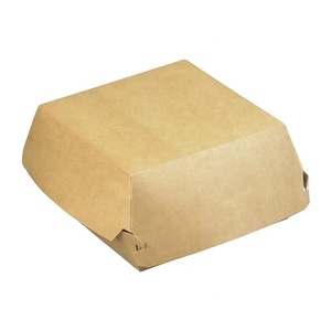 Einweg-Kraftpapier <span class=keywords><strong>Burger</strong></span>-<span class=keywords><strong>Box</strong></span>/Papier-Mahlzeitbehälter/Bento-<span class=keywords><strong>Box</strong></span> Hamburger-Verpackung - Product Image 4