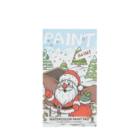 Ensemble de livre de peinture aquarelle de mini poche Graffiti portable personnalisé bloc de peinture aquarelle avec porte-plume pour enfants