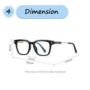 MORESE الأكثر مبيعًا P2068 نظارات photochromica للرجال في المخزون بيع بالجملة أوروبا وأمريكا أسود مستطيلي الساق الربيع - Product Image 4