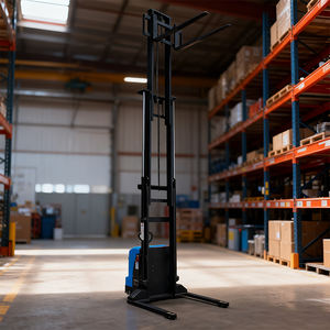 1.5ton 2T sepenuhnya listrik palet Stacker Lift 1.6M 2.0M 2.5M 3M 3.5M mengangkat berjalan tipe susun listrik truk Forklift - Product Image 1