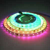 Bande lumineuse LED adressable RGBCCT DC24V 23W 60LEDs/m 10Pixels/m SMD5050 IC FW1906 Dream Color Digital Led Stripe