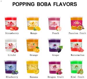 1.3kg di <span class=keywords><strong>perle</strong></span> di Boba di sapore Taiwan palla di succo di mirtillo istantaneo sapore Boba scoppiettante per i caffè del negozio di bevande da Dessert - Product Image 4