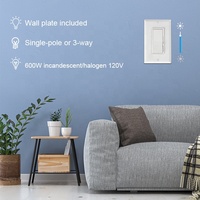 Interrupteur à intensité variable Barep homologué ETL, norme américaine, 3 voies, pour éclairage LED