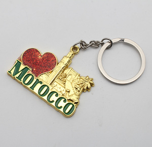 Porte-clés Souvenir Touristique du Maroc en Métal, Motif Minaret et Porte de la Ville de <span class=keywords><strong>Marrakech</strong></span>, Prix d'Usine, Idéal pour Cadeau - Product Image 4