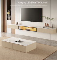 Meubles de salon de style nordique meuble TV flottant et table basse meuble TV et table basse en bois