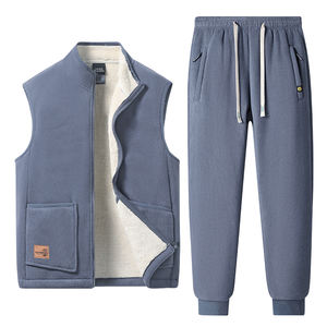 Conjunto de Invierno 2025, Nuevo Modelo, a Prueba de Viento, con Capucha, Acolchado de Terciopelo, para Personas de Mediana Edad y Mayores, con Logotipo Personalizado - Product Image 1