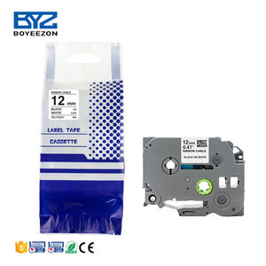 Ruban d'étiquettes Boyeezon compatible avec Brother TZc231 TZc <span class=keywords><strong>231</strong></span> TZe231 <span class=keywords><strong>TZe</strong></span> <span class=keywords><strong>231</strong></span>, 12 mm x 8 m, noir sur blanc, PET, pour imprimante d'étiquettes - Product Image 2