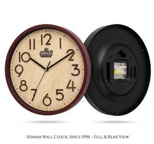 นาฬิกาแขวนผนังทรงกลมขนาด 16 นิ้ว รุ่นล่าสุดปี 2026 ดีไซน์บางเฉียบ สำหรับตกแต่งบ้าน สำนักงาน และห้องนอน รุ่น 6107 - Product Image 2