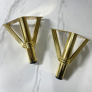 Luye Hardware Metal <b>Furniture</b> <b>Legs</b> 15Cm 18Cm <b>Gold</b> Plated Zinc Alloy Cold Rolled Steel Modern Simple Style - Product Image 1