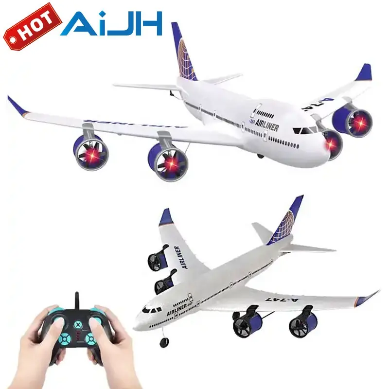 AiJH 747 3CH modelo Flying Jet Lane Juguet Avion A control helicópteros aviones Rc avión grande ultraligero juguete eléctrico Rc aviones