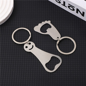 Foot Keychain Bottle Opener Metal <b>Key</b> Ring Beer Cap Corkscrew Gift Beer Cap Opener Kitchen Tools Accessories - Product Image 4