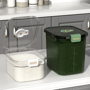 Mitong <b>Rice</b> Storage <b>Container</b> 20L 10L Airtight Sealed Rectangle For Kitchen Home Use - Product Image 4