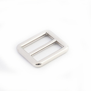 Hebilla de doble punta de aleación de zinc, cinta ajustable resistente al desgaste para cinturones, mochilas, bolsos escolares, color sólido, fundición a presión informal - Product Image 1