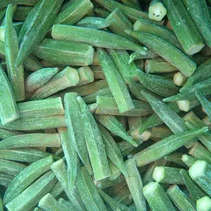 IQF Frozen Bestseller Gemüse Green Cut oder Whole Okra