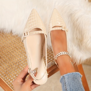 Scarpe Basse da Donna con Motivo Serpentine, <span class=keywords><strong>Ballerine</strong></span> Slingback, Sandali Slip-on con <span class=keywords><strong>Cinturino</strong></span>, Taglie Grandi, Vendita Diretta dalla Fabbrica, Design alla Moda - Product Image 3