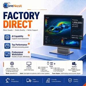 Corenest 27นิ้ว4K All In <span class=keywords><strong>One</strong></span> PC AMD Ryzen Ai MAX 395ชิ้นแรม128GB 2TB NVMe SSD AIO คอมพิวเตอร์ Ai ธุรกิจไฟฟ้าเวิร์กสเตชัน - Product Image 1