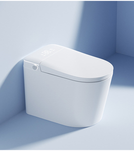 Factory Automatic Open Elongated Smart WC Toilet with <strong>Electric</strong> Foot Touch Sensor Flush and Remote Control <strong>Bidet</strong> Smart Toilets - Product Image 1