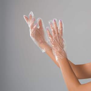 Voedsel Veiligheid Beschermende Transparante Composteerbare Wegwerp Pe Handschoenen Schoonmaken Hdpe Handschoenen Plastic Polyethyleen Handschoenen - Product Image 5