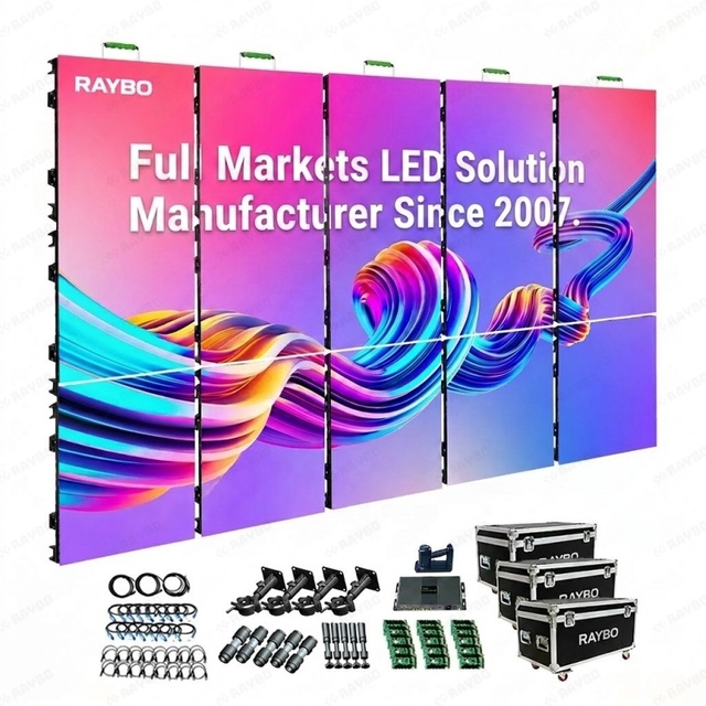 RAYBO Outdoor Rental LED Display Screen HD Waterproof IP65 P4.81 Pantalla LED Wall for Outdoor Performances Events Backgrounds