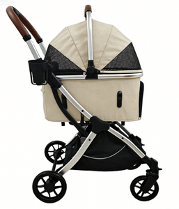 Mamago 201 Waterdichte, met één hand opvouwbare, grote capaciteit, door luchtvaartmaatschappijen goedgekeurde 4-wielige dierenbuggy - draagbaar, lichtgewicht, comfortabel voor - Product Image 3